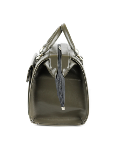 Skórzana torba lekarska mała - szara