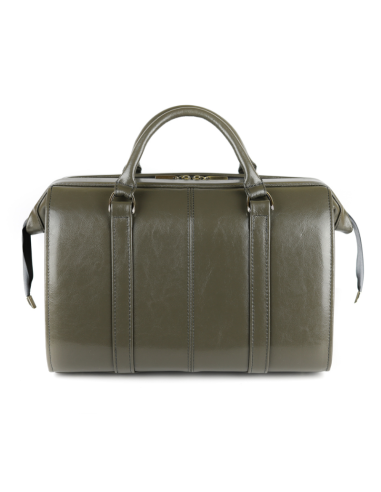 Skórzana torba lekarska mała - szara