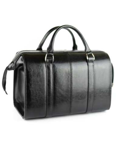 Skórzana torba lekarska mała - czarna