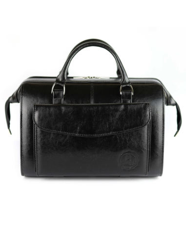 Skórzana torba lekarska mała - czarna