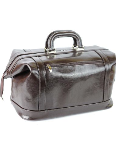 Skórzana torba lekarska mała - brąz