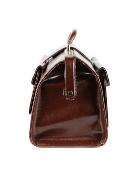 Skórzana torba lekarska duża - jasny brąz