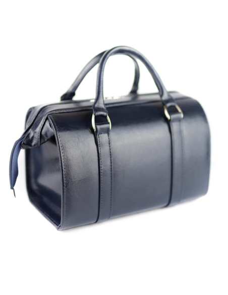 Skórzana torba lekarska duża - granat