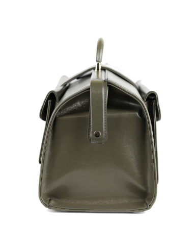 Skórzana torba lekarska mała - szara