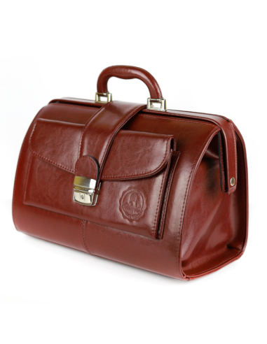 Skórzana torba lekarska mała - jasny brąz