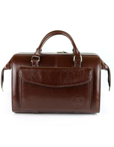 Skórzana torba lekarska duża - jasny brąz