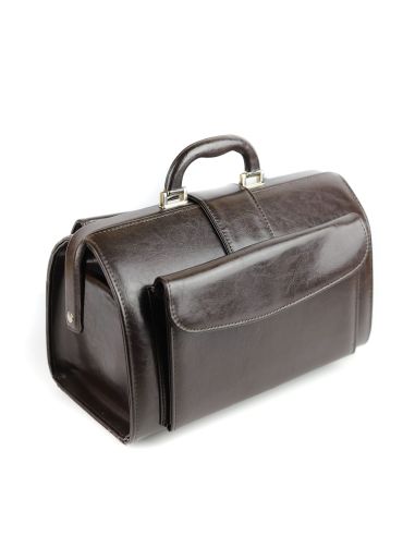 Skórzana torba lekarska mała - brąz