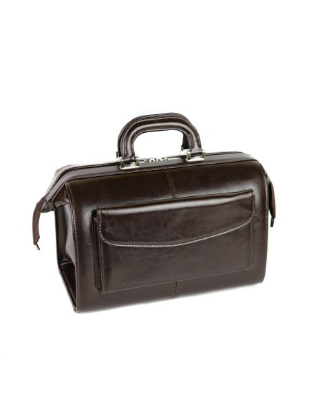 Skórzana torba lekarska mała - brąz