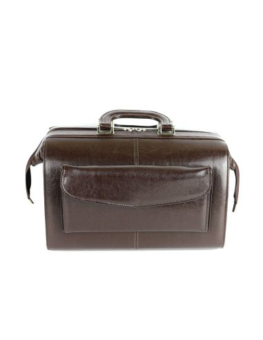 Skórzana torba lekarska mała - brąz