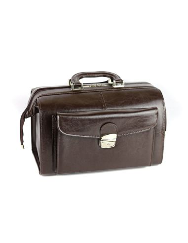 Skórzana torba lekarska mała - brąz