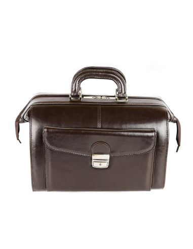 Skórzana torba lekarska mała - brąz