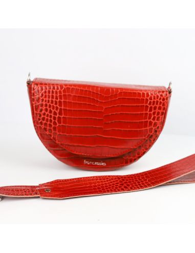 Torebka franczeska S - croc czerwony