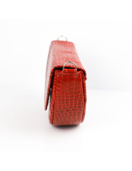 Torebka franczeska S - croc czerwony