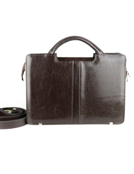 Teczka damska exclusive - ciemny brąz