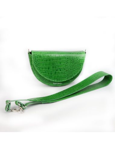 Torebka franczeska S - croc jasna zieleń