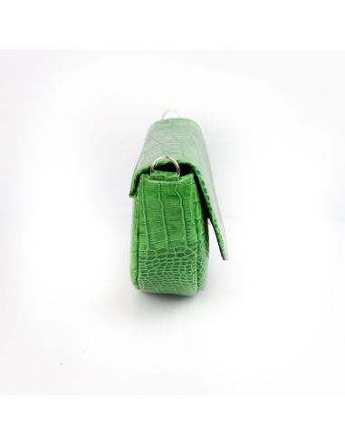 Torebka franczeska S - croc jasna zieleń