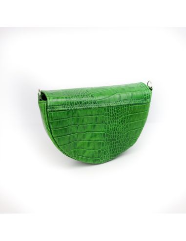 Torebka franczeska S - croc jasna zieleń