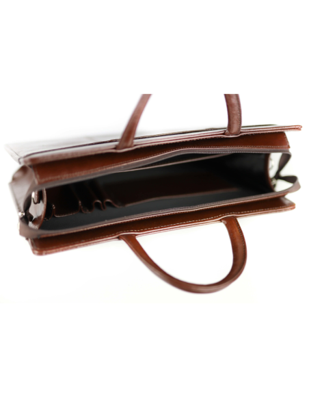 Dyplomatka damska - jasny brąz