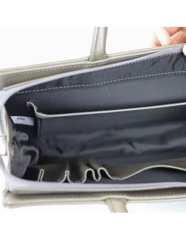 Damski skórzany kuferek mały - koniak