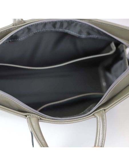 Damski skórzany kuferek mały - koniak