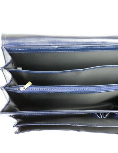 Teczka męska 3-komorowa - czarna