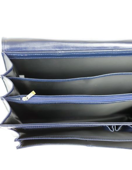 Teczka męska 3-komorowa - czarna