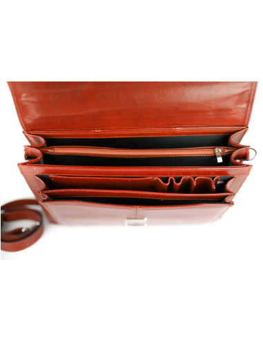 Torba męska 2-komorowa - koniak