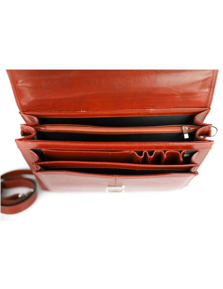 Torba męska 2-komorowa - koniak