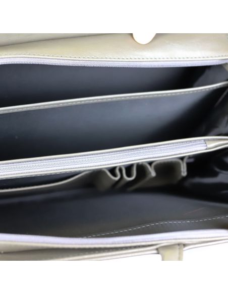 Teczka damska 3-komorowa - czerwona