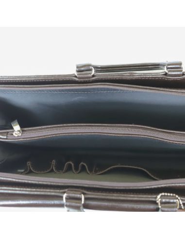 Dyplomatka męska 2-komorowa - czarny