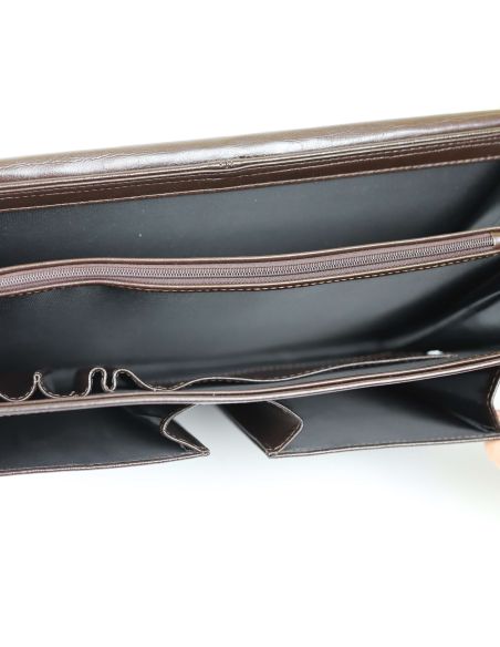 Teczka męska lekarska skórzana - z 2 kieszeniami - Producent Galskór