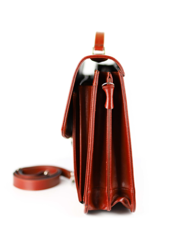 Torba męska 2-komorowa - koniak