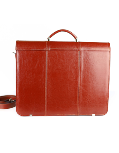 Torba męska 2-komorowa - koniak