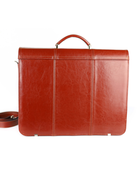 Torba męska 2-komorowa - koniak