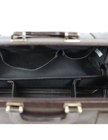 Skórzana torba lekarska duża - jasny brąz