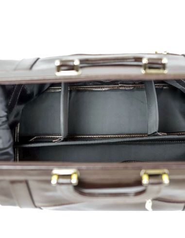 Skórzana torba lekarska duża - jasny brąz