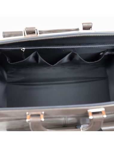 Skórzana torba lekarska duża - brąz