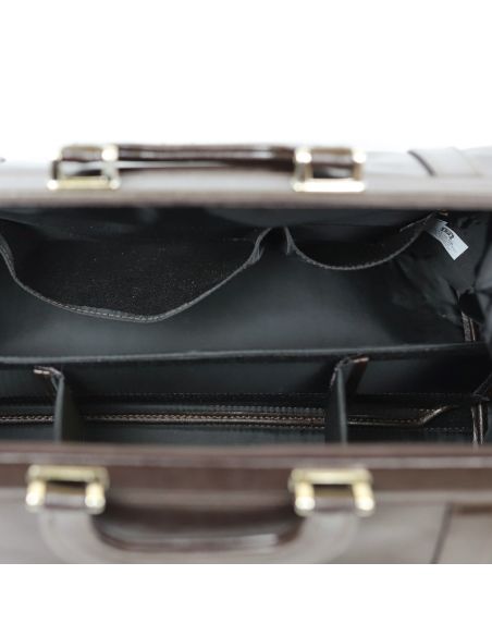 Skórzana torba lekarska mała - czarna