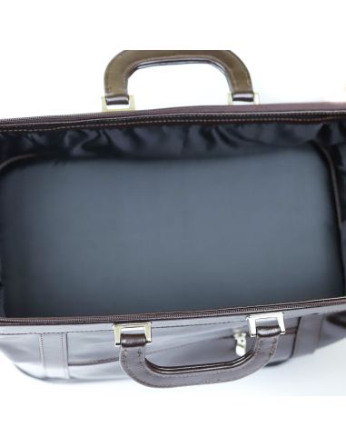 Skórzana torba lekarska mała - wiśnia