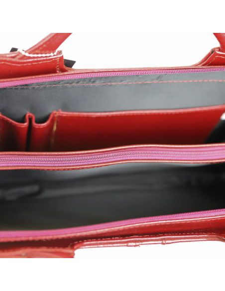 Teczka damska exclusive - ciemny brąz