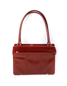 Dyplomatka damska shopper-wiśnia