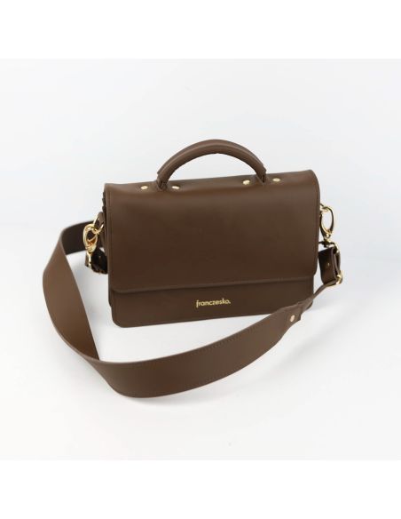 Torebka Milano - czekolada GOLD