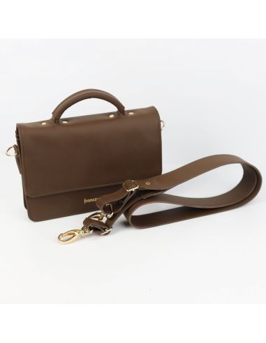 Torebka Milano - czekolada GOLD