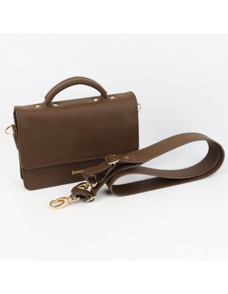 Torebka Milano - czekolada GOLD