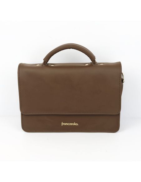 Torebka Milano - czekolada GOLD