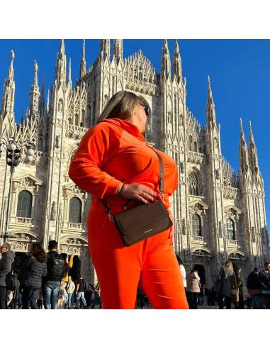 Torebka Milano - czekolada GOLD