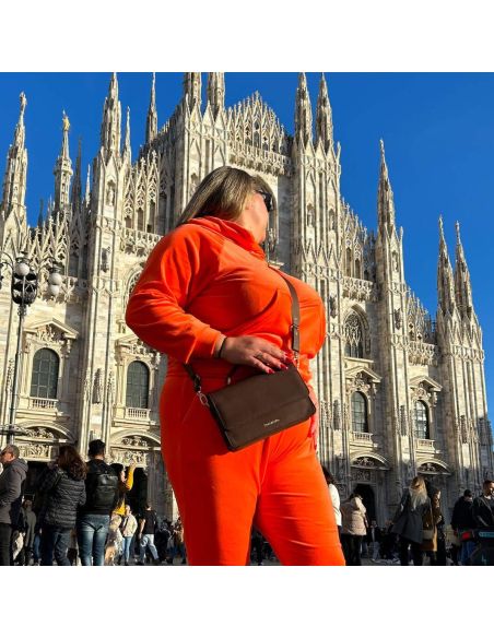 Torebka Milano - czekolada GOLD