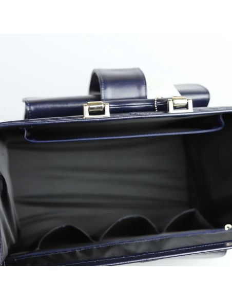 Skórzana torba lekarska duża - granat