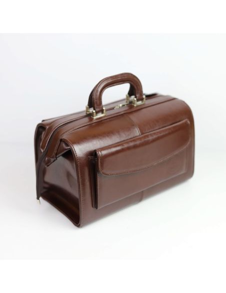 Skórzana torba lekarska mała - jasny brąz