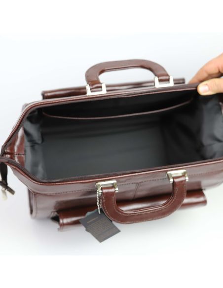 Skórzana torba lekarska mała - jasny brąz